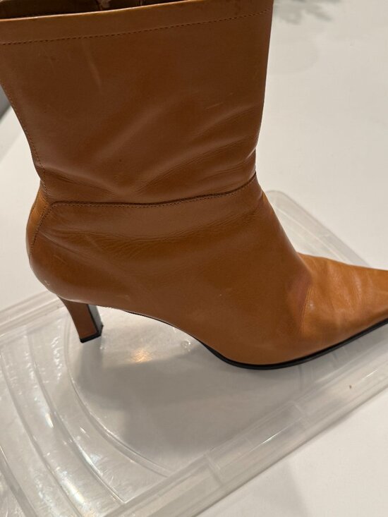 Enzo Angiolini Shoes - Enzo Angiolini Cognac color heel boots.